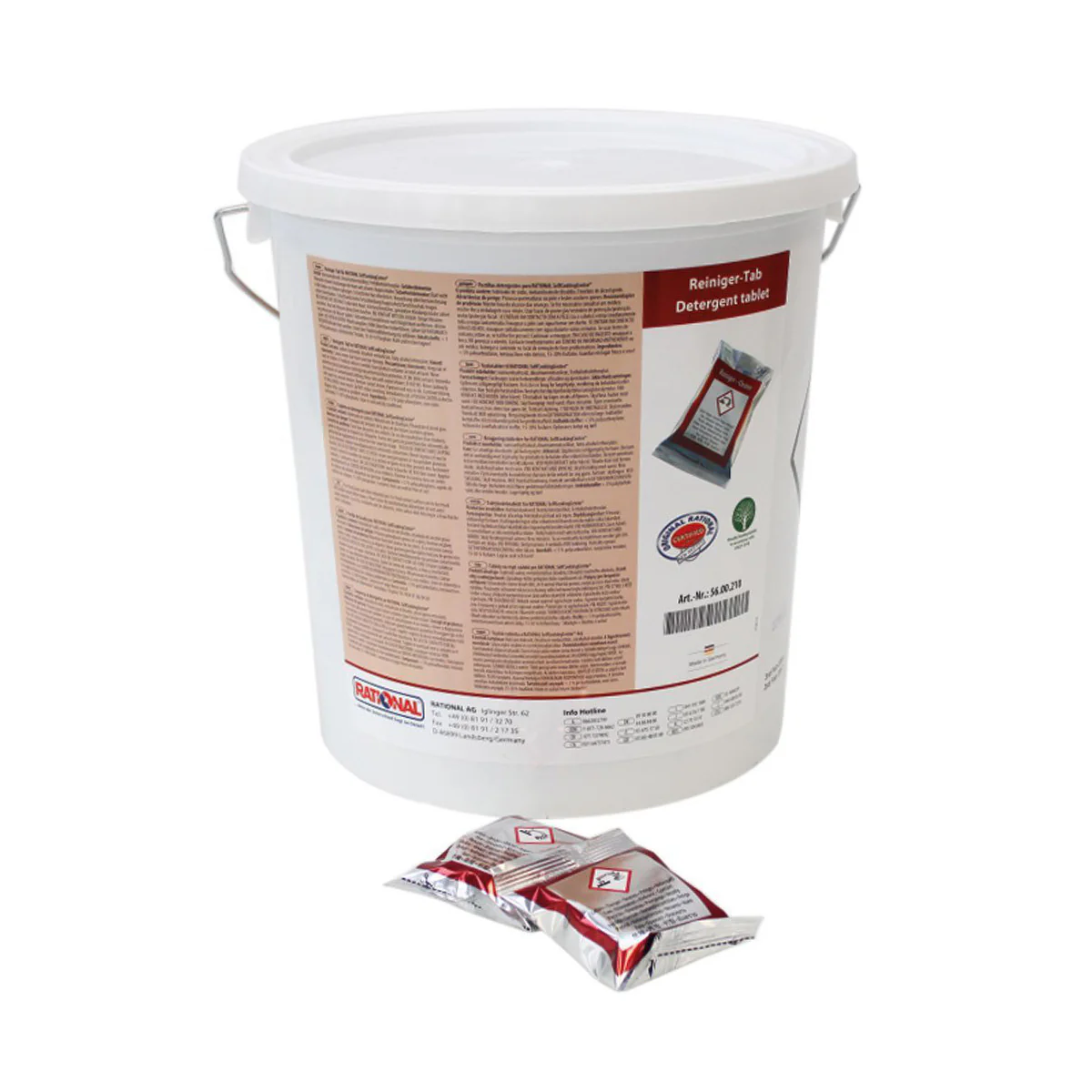 Rational 56.00.210 Cleaning Tablets for SelfCookingCenter Units, Bucket of 100