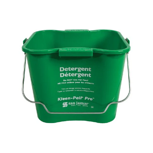 San Jamar KPP256GN Kleen-Pail Pro Bucket, Green, 8 qt.