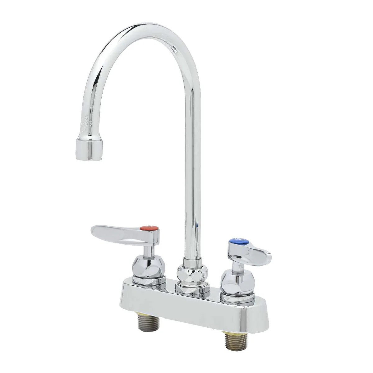 T&S Brass B-1141-CR Deck Mount Workboard Faucet w/ 6" Swivel Gooseneck