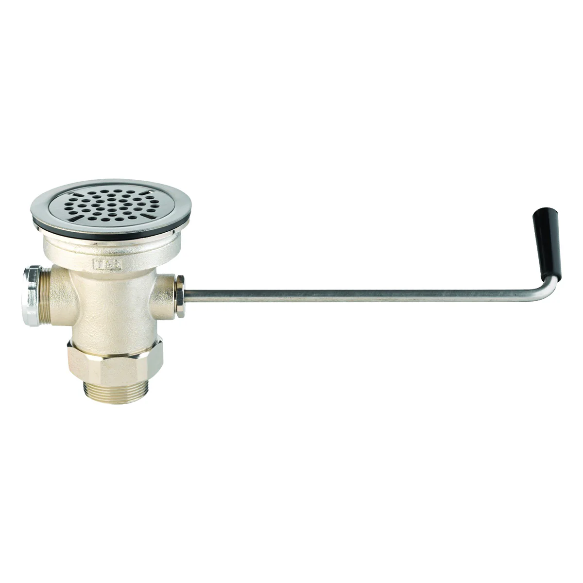 T&S Brass B-3950 Waste Drain Valve w/ Twist Handle & Adapter