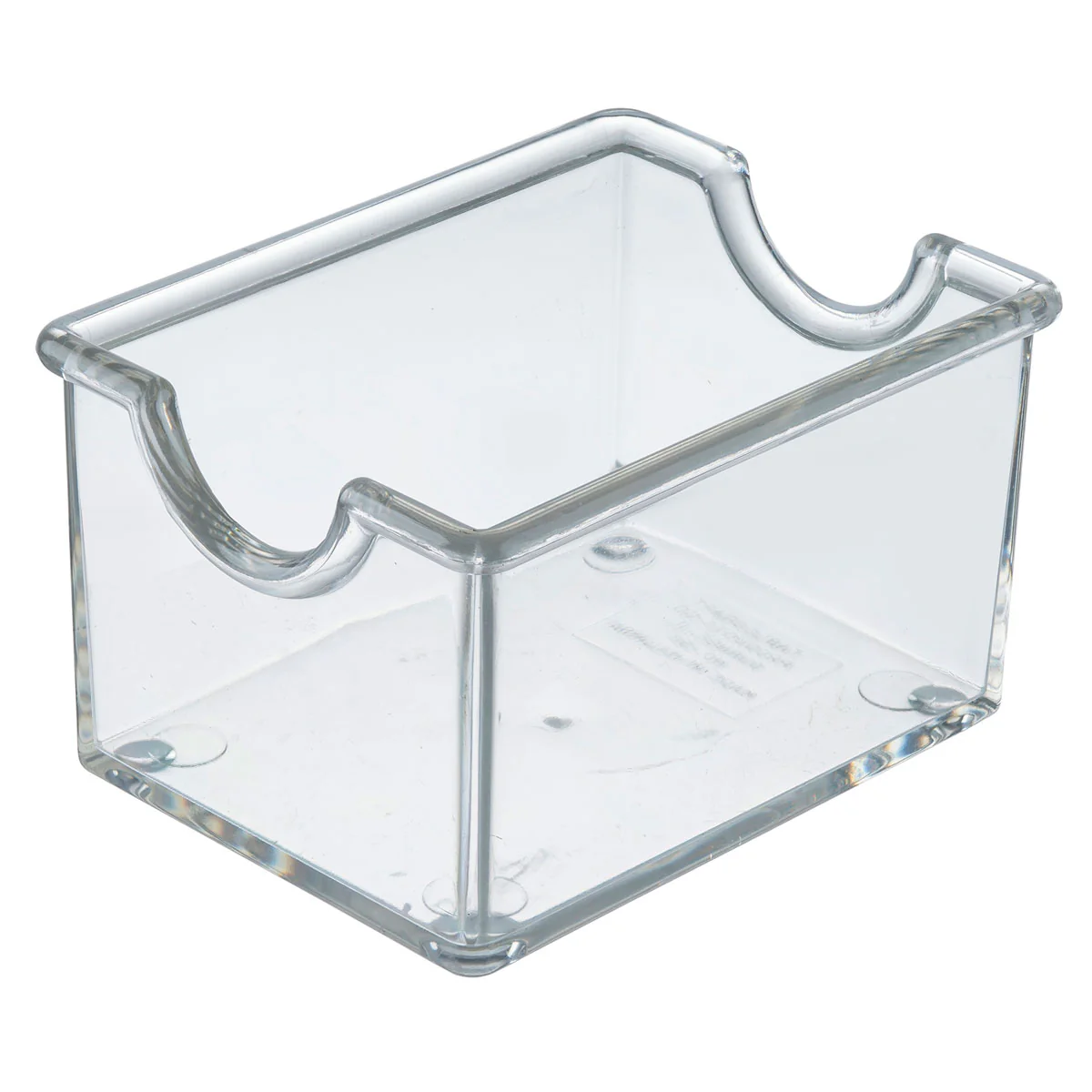Tablecraft 10308 Sugar Pack Holder, Clear, Pack of 6