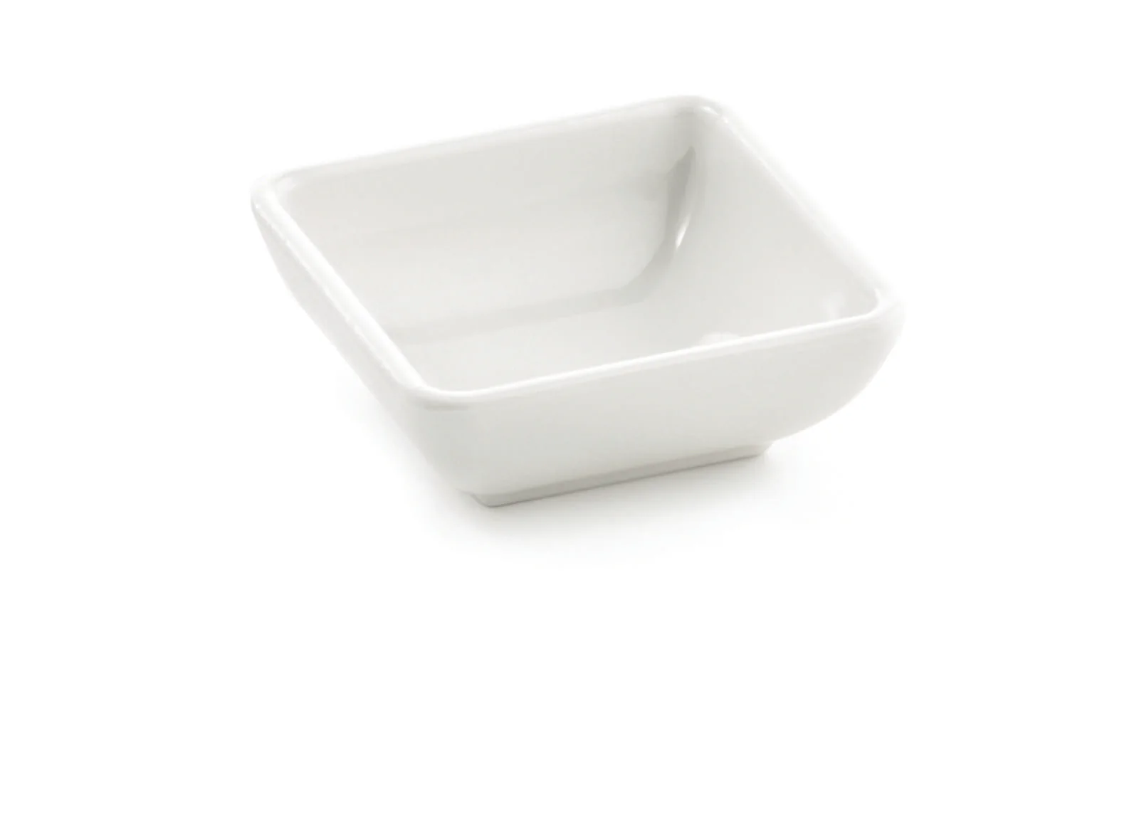 Tablecraft MB21 2 oz. Melamine Square Sauce Bowl