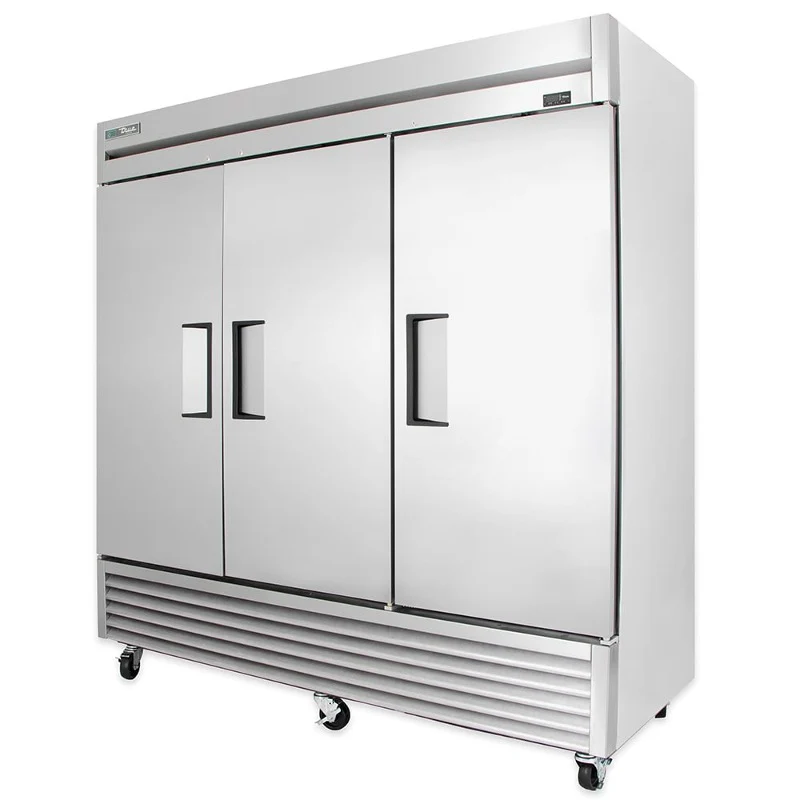 True T-72-HC T-Series Solid Door Reach-in Refrigerator, 3 Section
