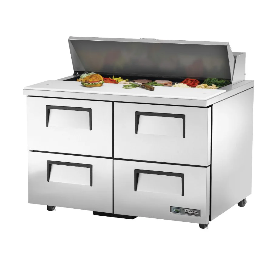 True TSSU-48-12D-4-HC Solid 4 Drawer Sandwich / Salad Refrigerated Prep Table, 48"