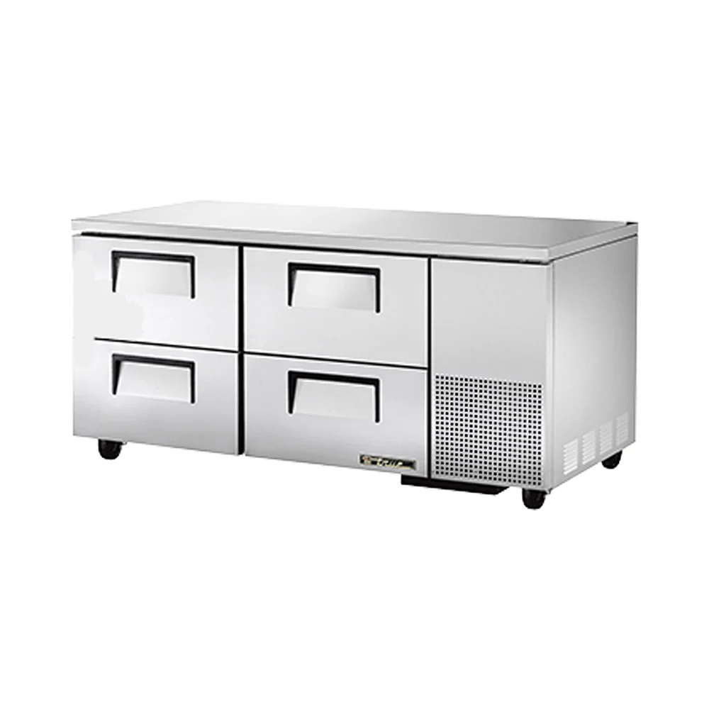 True TUC-67D-4 Four-Drawer Deep Undercounter Refrigerator, 67"