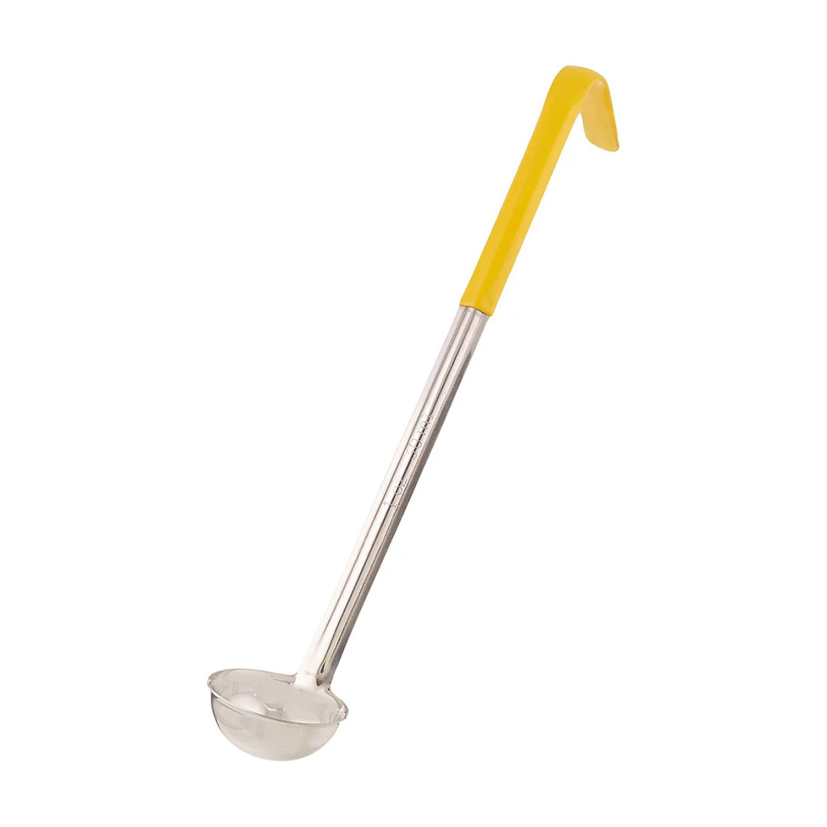 Update International LOC-10 Stainless Steel Ladle w/ Yellow Plastic Handle, 1 oz.