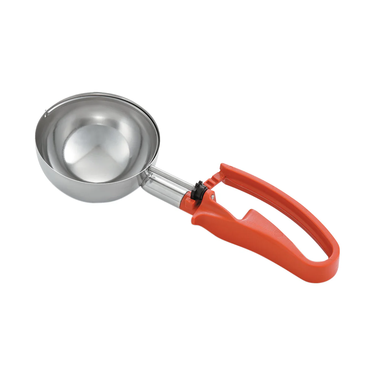 Vollrath 47388 #4 Standard Length Disher, Orange, 8 oz.