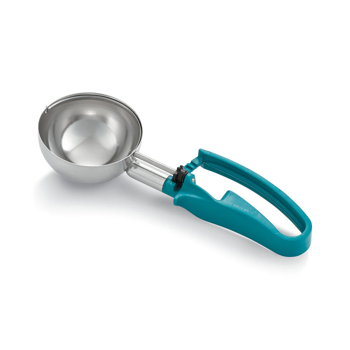 Vollrath 47389 #5 Standard Length Disher, Teal, 6 oz.