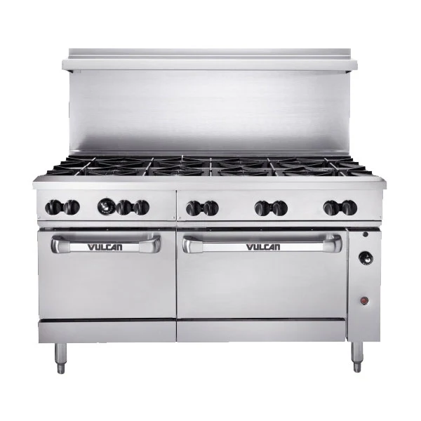 Vulcan 60SS-10B Endurance Restaurant Range, 10 Burners, 2 Ovens, Natural Gas, 60"