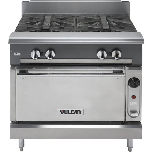 Vulcan V6B36S 36" Heavy Duty Range, 6 Burners, 27" Oven, Gas
