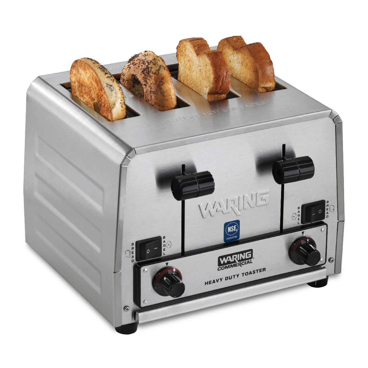 Waring WCT850RC 4-Slice Heavy-Duty Switchable Bagel/Toast Toaster, 120V - Image 2