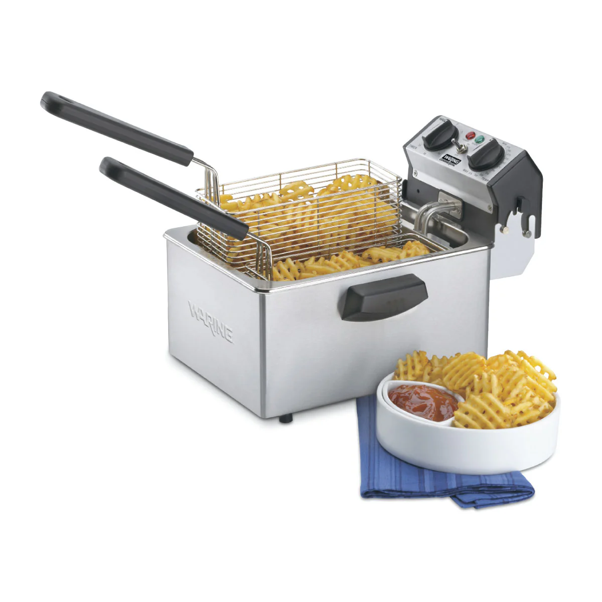 Waring WDF75RC Commercial Countertop Deep Fryer, Electric, 8.5 lb. cap. - Image 2