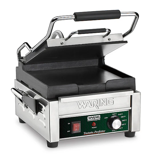 Waring WFG150 Toasting Grill,  9-1/4" x 3-3/4" Flat Plates, 120V