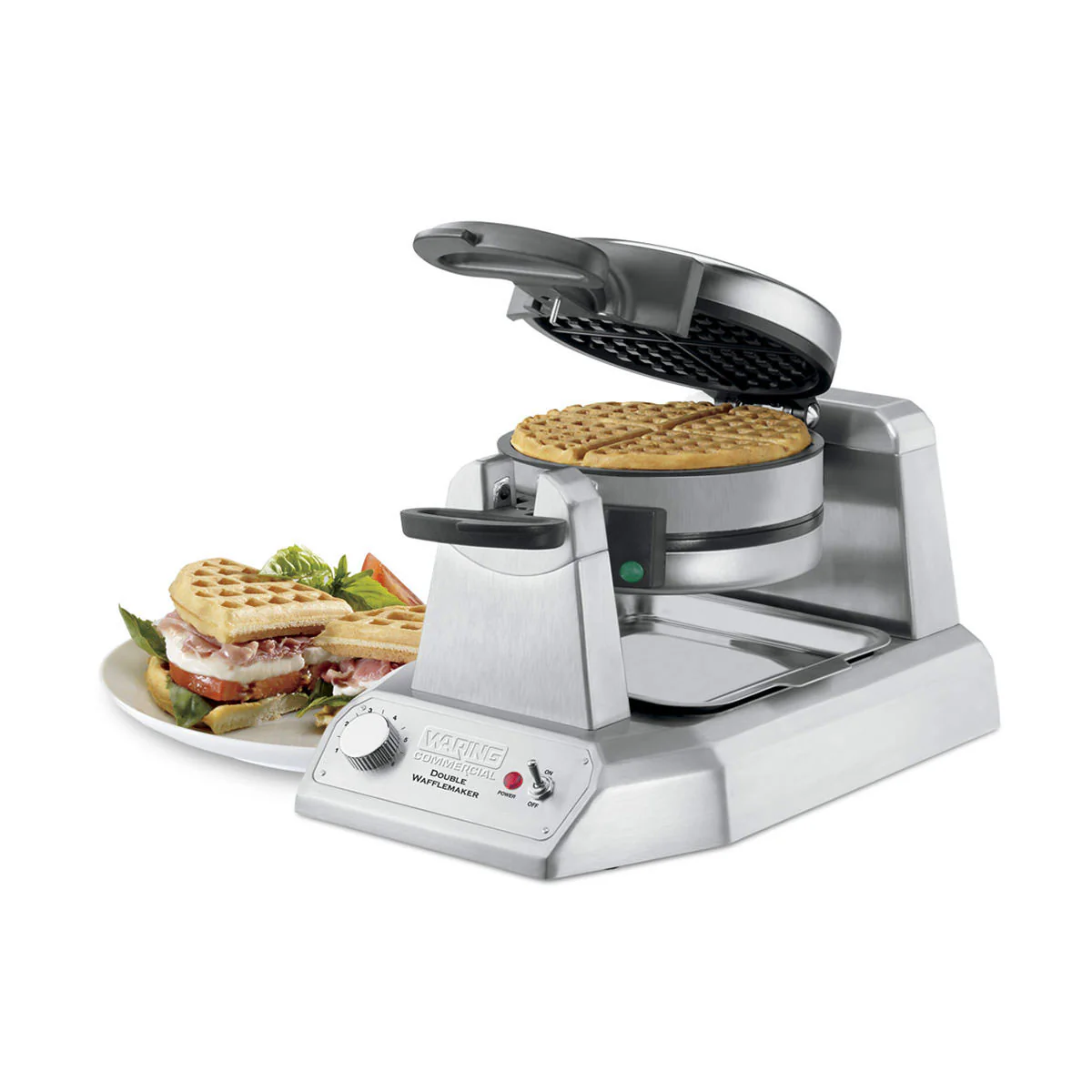 Waring WWD200 Heavy-Duty Double Vertical Classic Waffle Make, 120V - Image 2