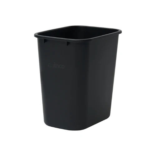 Winco PWR-28K Wastebasket, Black, 28 qt.