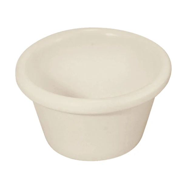 Winco RP-4B Smooth Melamine Ramekin, Bone, 4 oz., Pack of 12