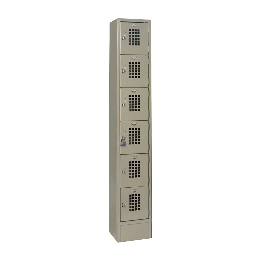 Winholt WL-66/15 Six Tier Mounted Locker, Closed Base